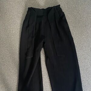 New Lululemon Black Wide-Leg Work Pants